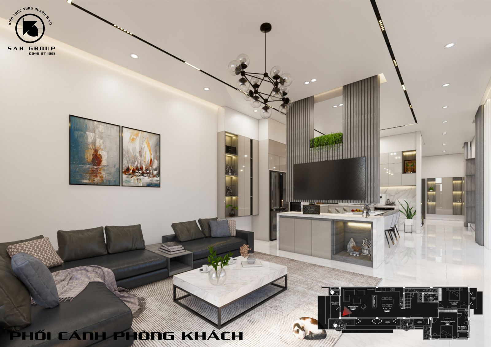 Phối cảnh phòng khách
