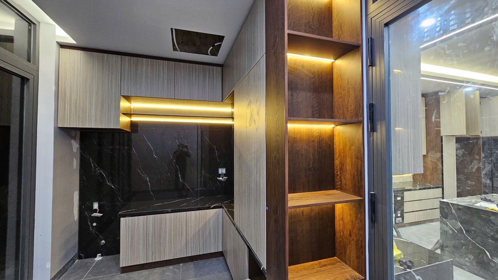 Thi công tủ bếp thực tế