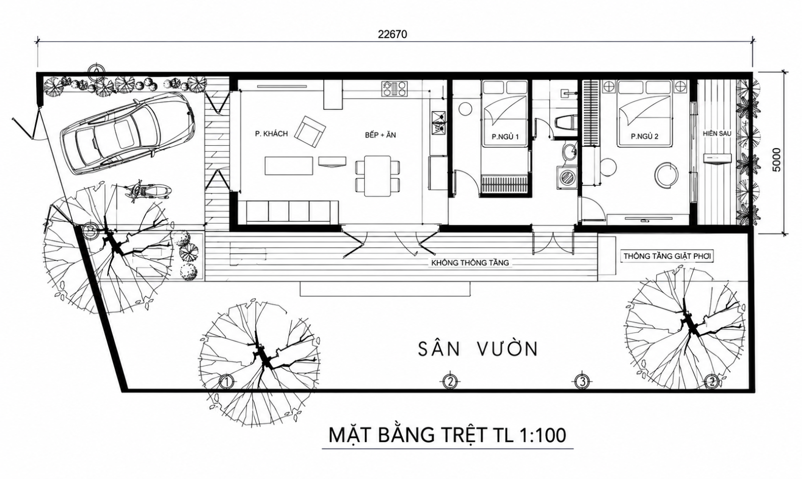 Mặt Bằng Trệt